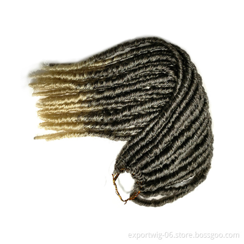 Synthetic Braiding Hair Extensions Dreadlocks Goddess Soft Faux Locs Crochet Straight Gypsy Locs Braids Hair For Women